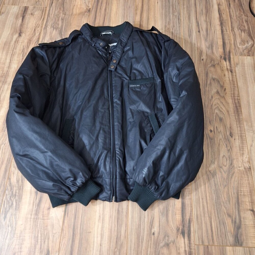 Vintage Members Only Black Mens Puffer Jacket size EU46 US medium - Picture 6 of 8